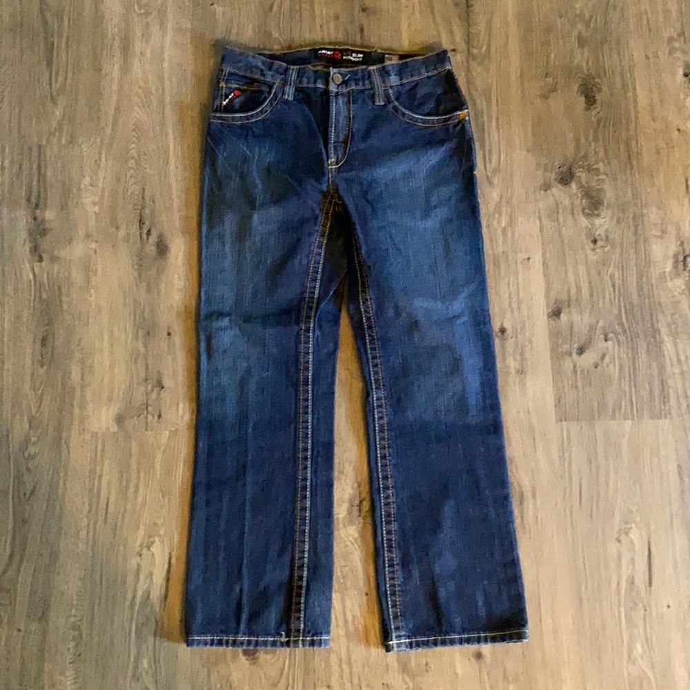 Mens Ariat FR M5 slim straight jeans 32x30